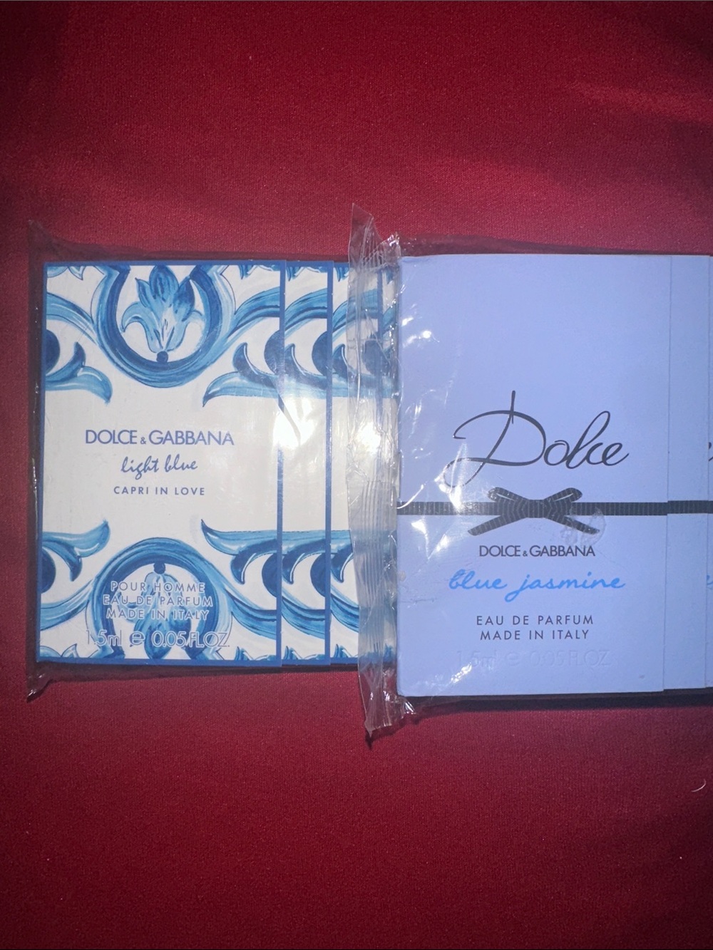 Dolce & Gabbana Blue Duo - Light Blue & Blue Jasmine 23 total  unisex